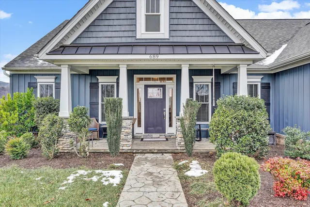 a front view of a house