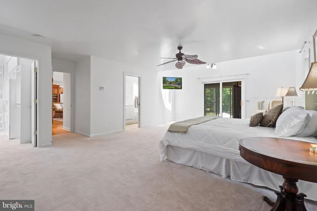 a view of a porch with wooden floor