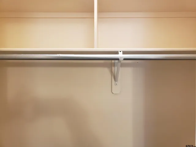 a close view of closet