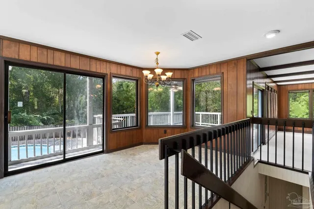 a kitchen with lots of counter top space