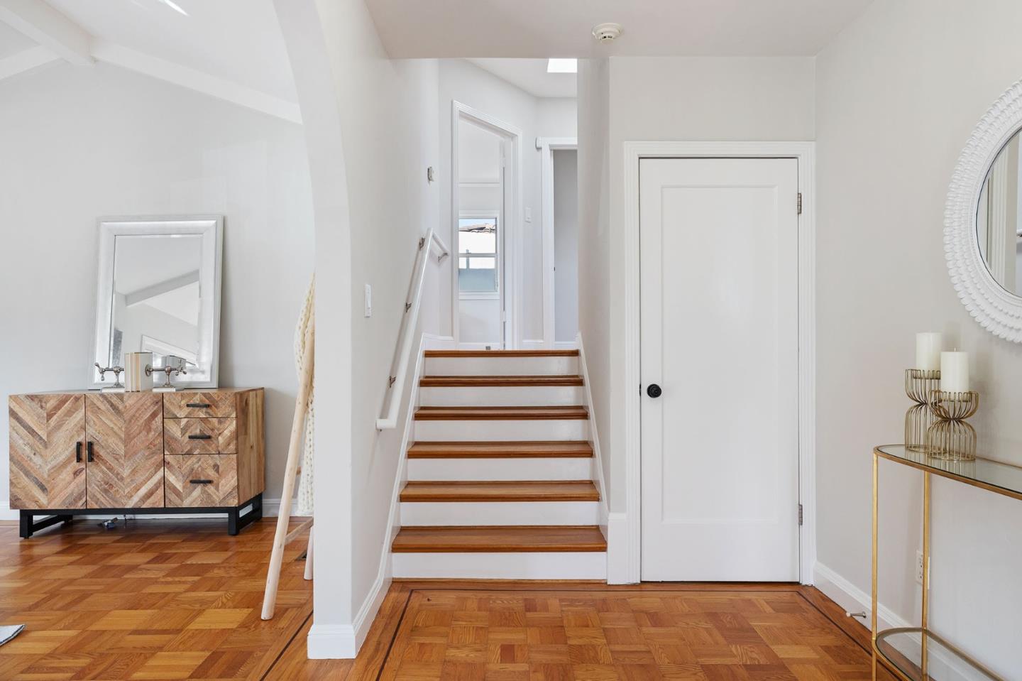 194 Willow Avenue Millbrae, CA 94030 - Photo 25 of 76 a view of entryway with furniture and wooden floor