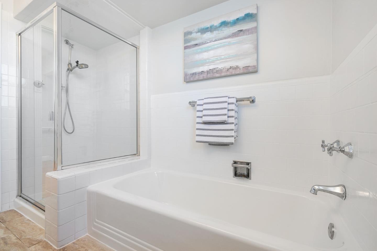 194 Willow Avenue Millbrae, CA 94030 - Photo 32 of 76 a bathroom with a bathtub and a shower