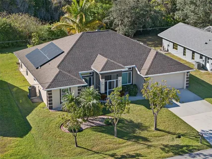 a aerial view of a house