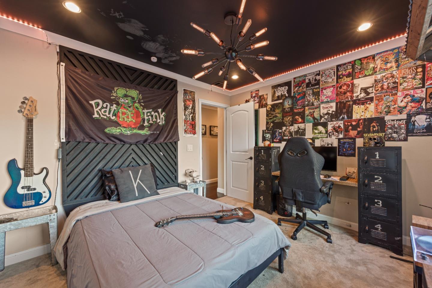 9735 New Avenue Gilroy, CA 95020 - Photo 16 of 52 a bedroom with bed and a large window