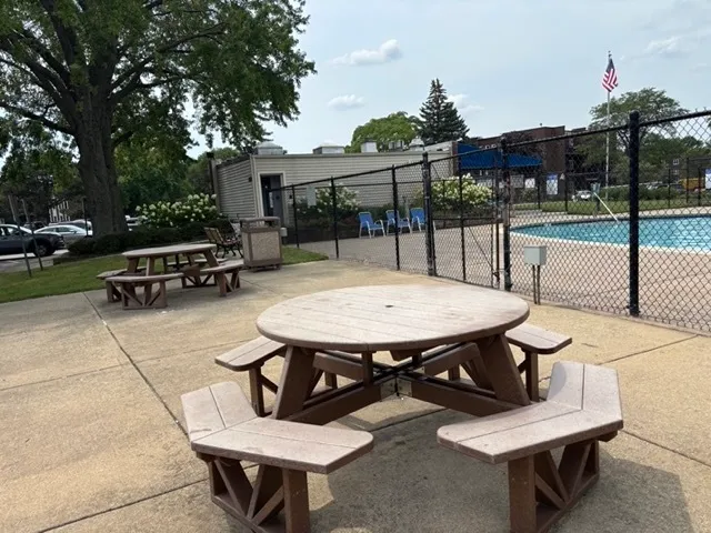 a view of a volley ball court