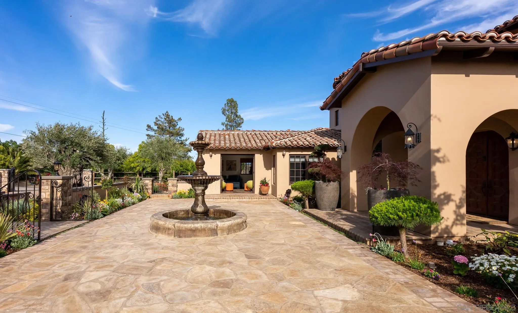 16738 Zumaque Street Rancho Santa Fe, CA 92067 - Photo 12 of 61 a swimming pool with outdoor seating yard and barbeque oven