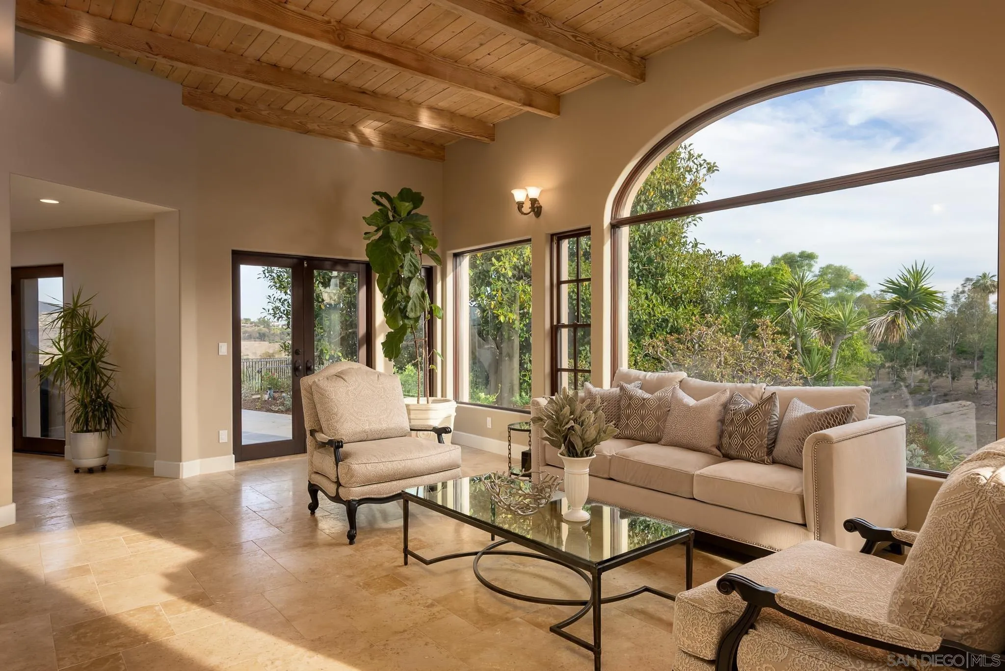 16738 Zumaque Street Rancho Santa Fe, CA 92067 - Photo 18 of 61 a living room with furniture and a large window