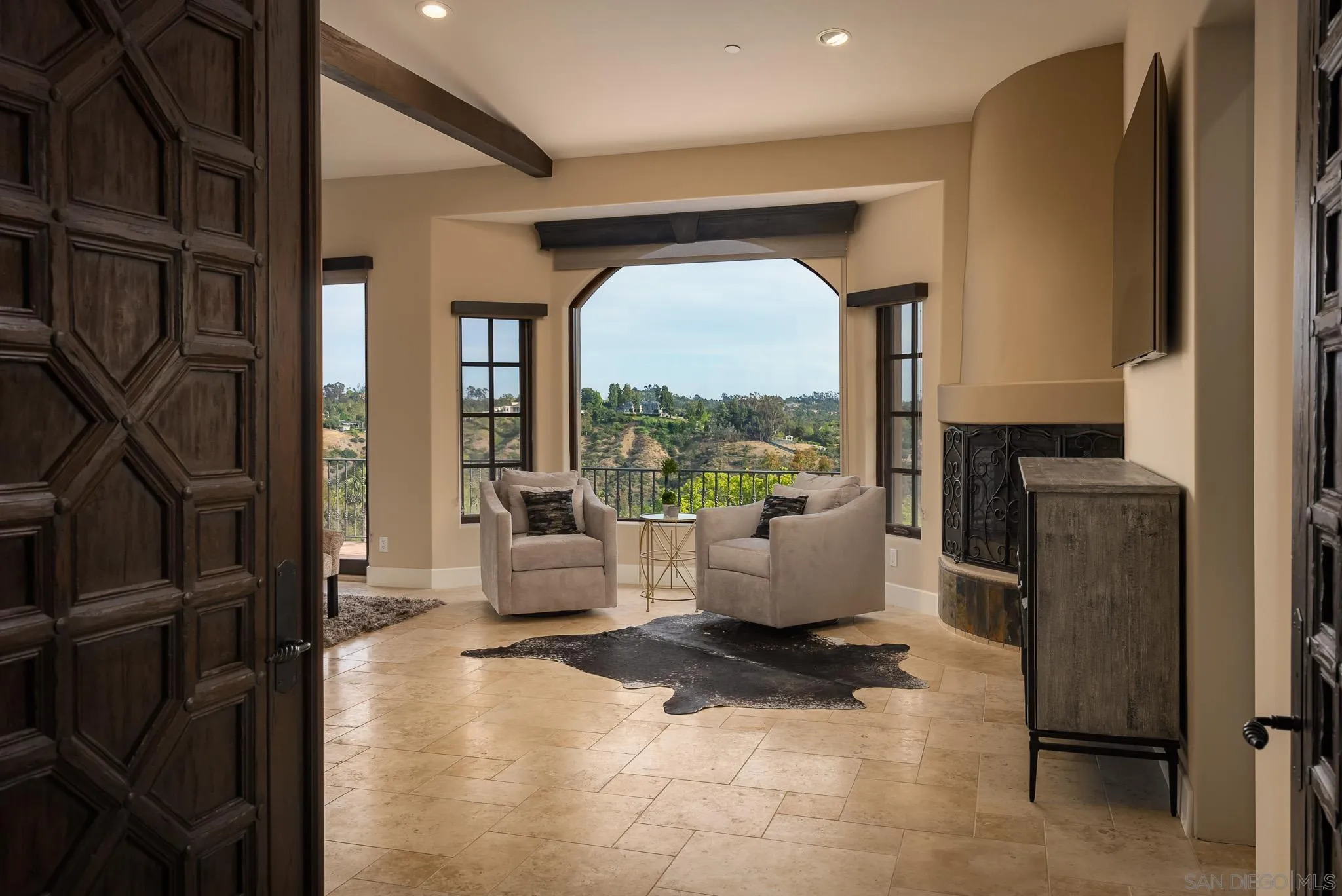 16738 Zumaque Street Rancho Santa Fe, CA 92067 - Photo 24 of 61 a living room with furniture and a large window