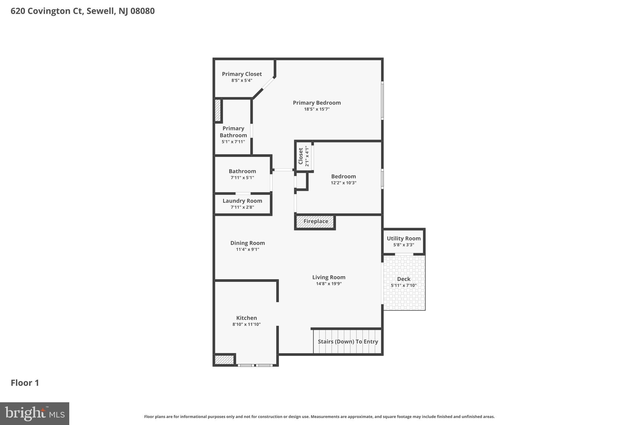 620 Covington Court Sewell, NJ 08080 - Photo 26 of 26 a picture of a floor plan