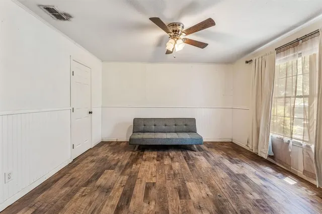 a view of wooden floor in a room