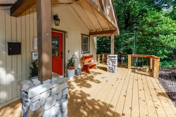 a view of outdoor space yard deck patio and swimming pool