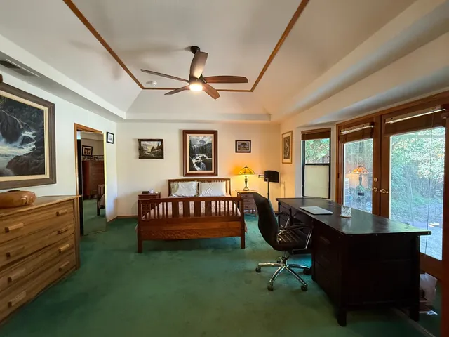 a view of walk in closet with window