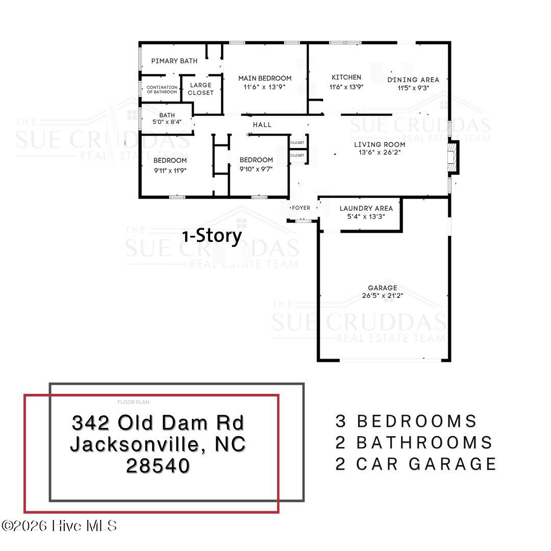 342 Old Dam Road Jacksonville, NC 28540 - Photo 45 of 45 342 Old DamFloor Plan