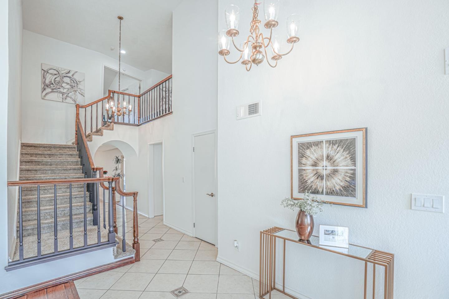 847 Pacheco Drive Milpitas, CA 95035 - Photo 41 of 68 a view of a hallway with chandelier fan