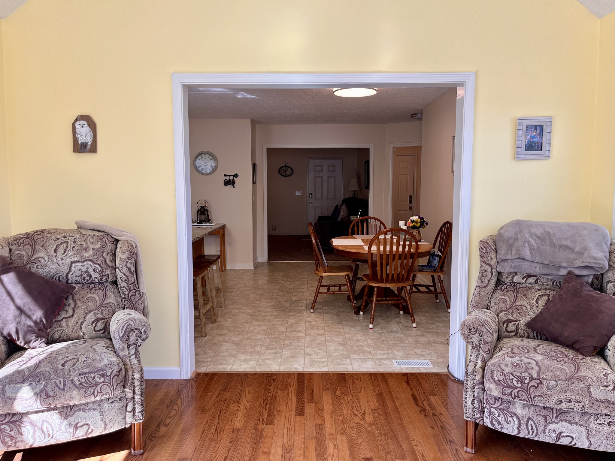 4869 Starks Road Cross Plains, TN 37049 - Photo 14 of 46 a living room with furniture and a wooden floor