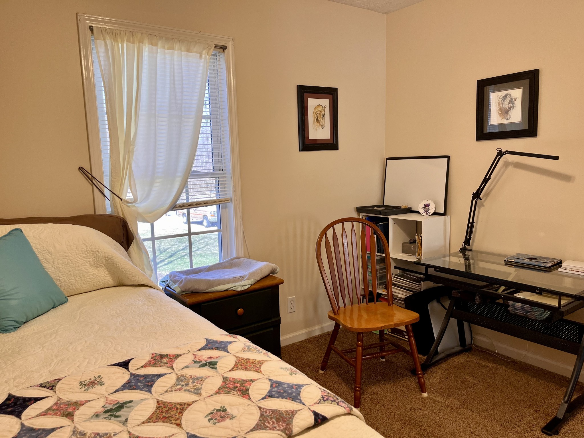 4869 Starks Road Cross Plains, TN 37049 - Photo 20 of 46 a bedroom with a bed a desk and chair