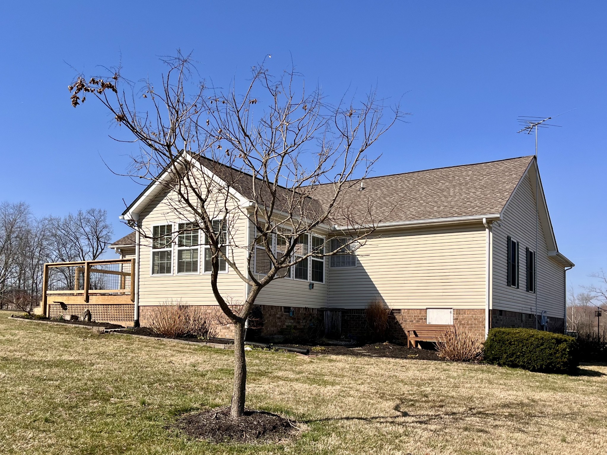 4869 Starks Road Cross Plains, TN 37049 - Photo 41 of 46 a front view of a house with a yard