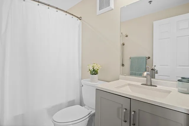 a view of small space with racks on the wall