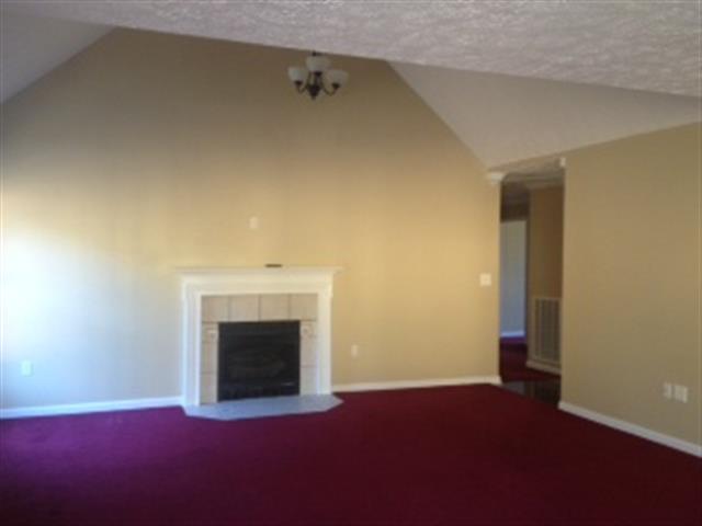 521 Old State Rte 76 Dover, TN 37058 - Photo 3 of 13 Living Room with gas fireplace and carpet.
