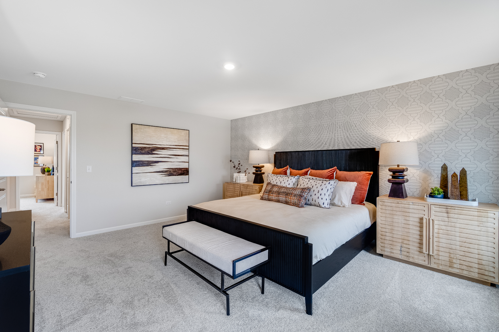 408 Red Oak Circle Volo, IL 60020 - Photo 10 of 19 a bed room with a bed and a night stand