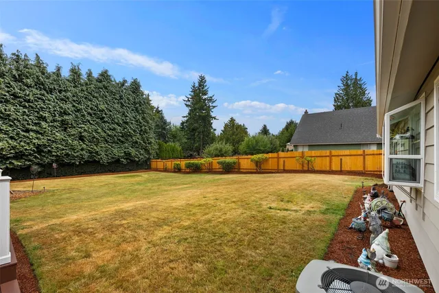 a view of an outdoor space and swimming pool