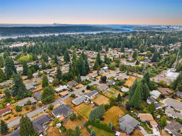 an aerial view of multiple house