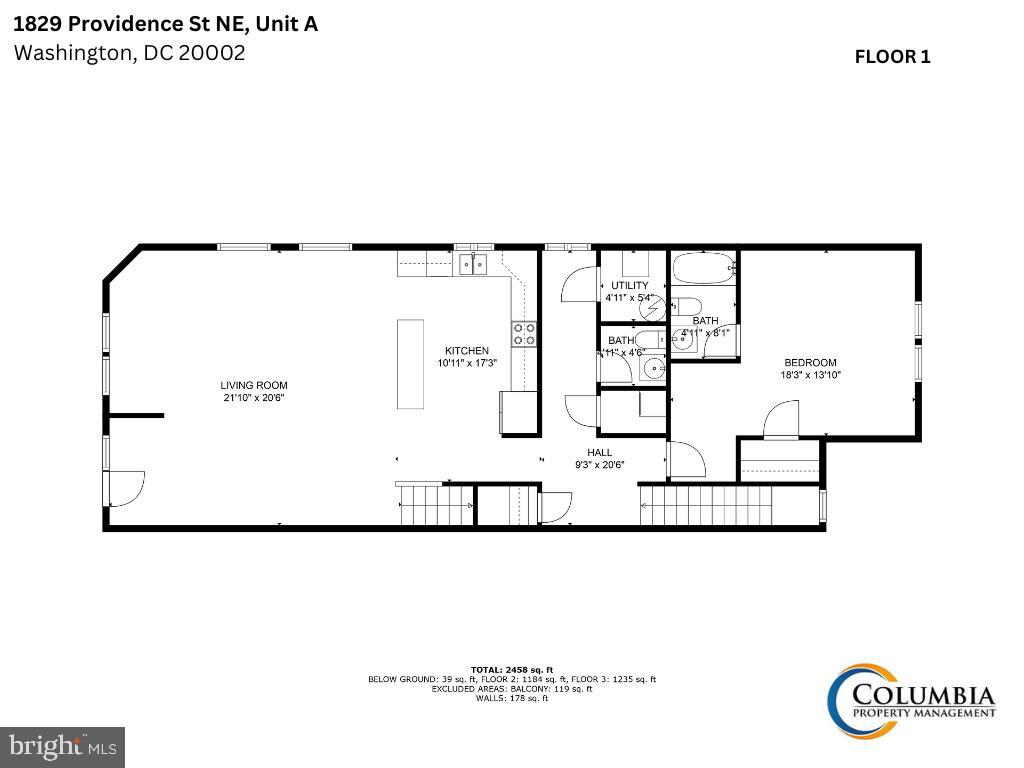 1829 Providence Street Northeast, Unit A Washington, DC 20002 - Photo 36 of 38 a picture of a bench