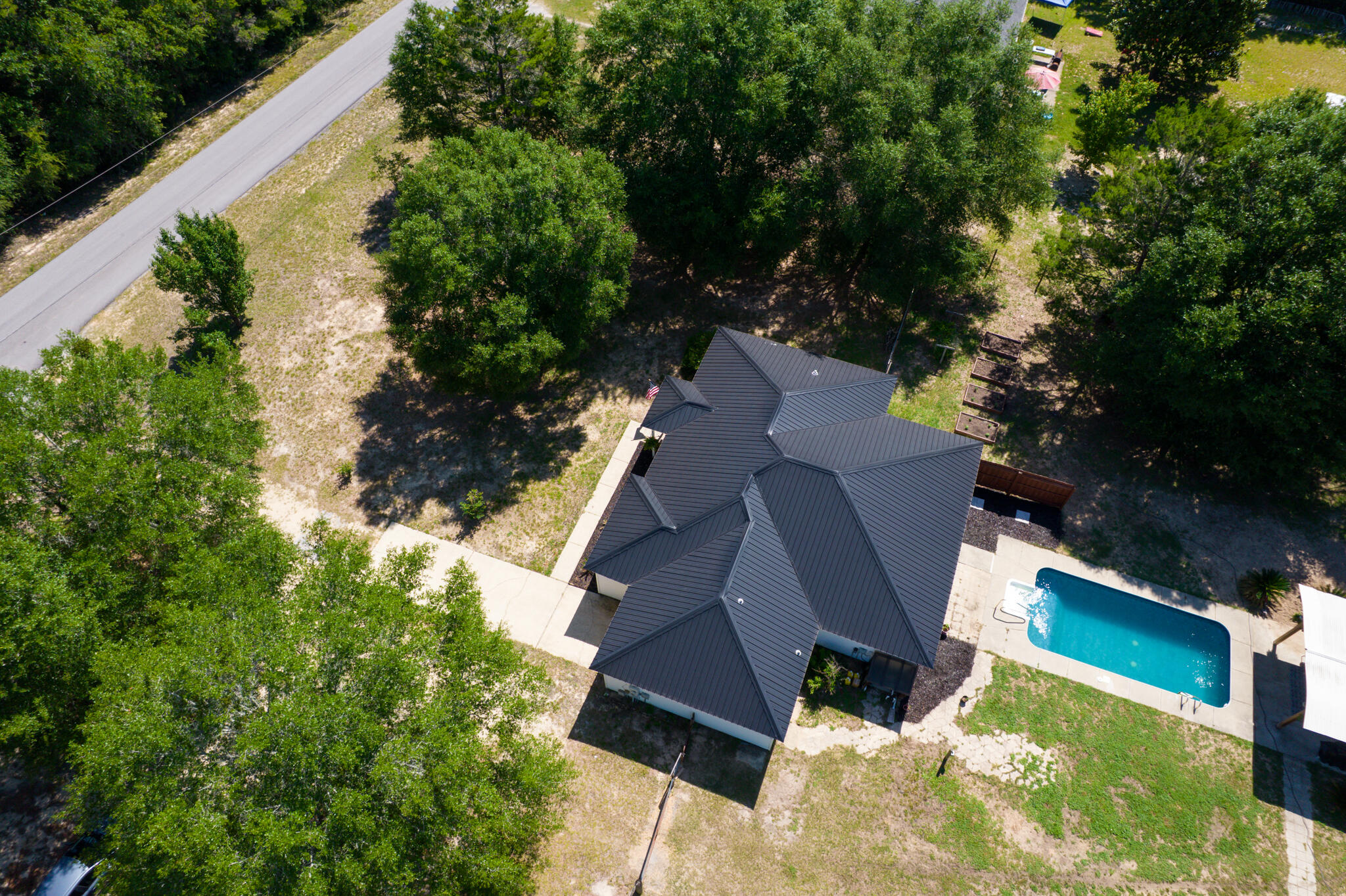 4236 Edge Perry Road Crestview, FL 32539 - Photo 47 of 51 an aerial view of house with yard