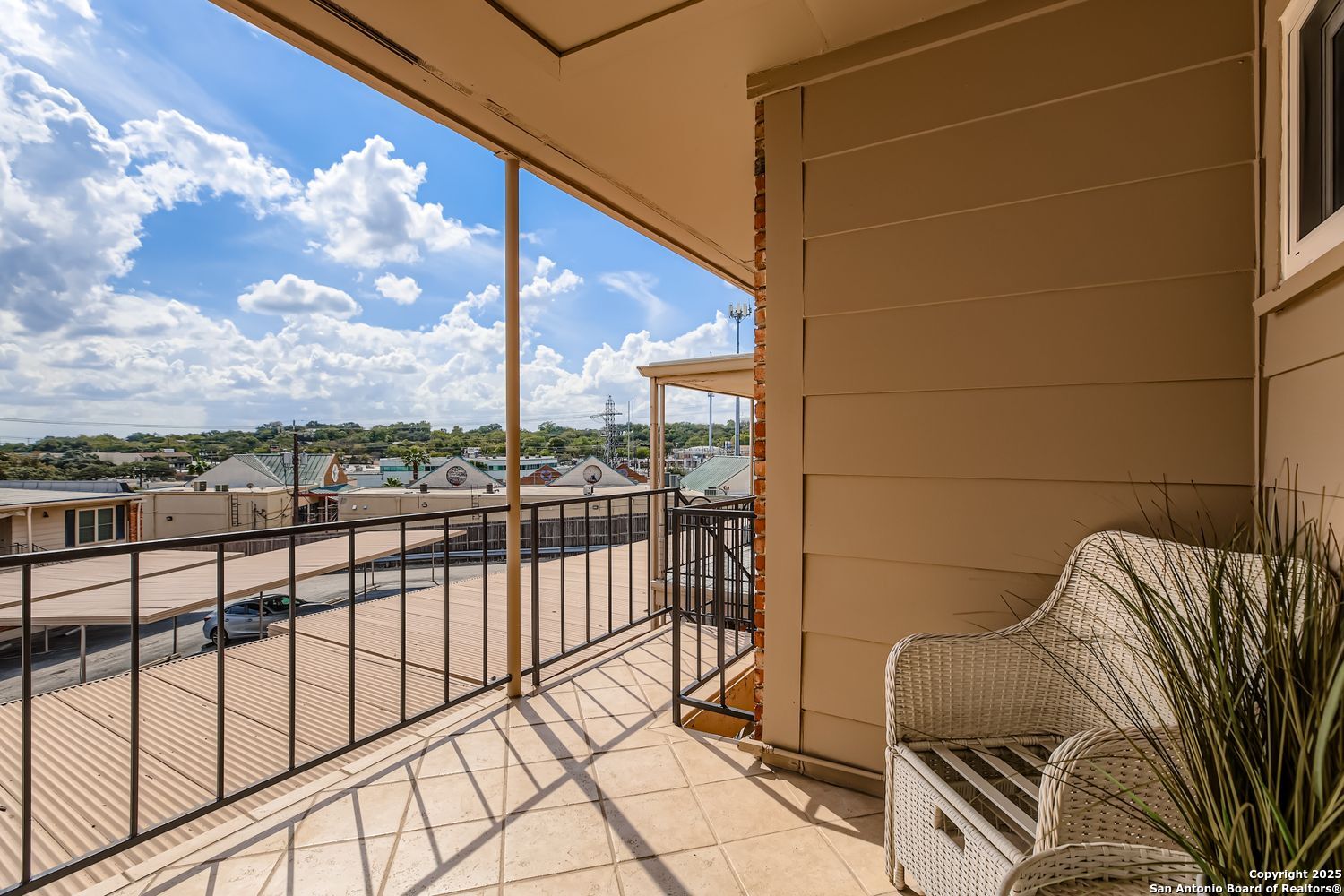 7500 Callaghan, Unit 260 San Antonio, TX 78229 - Photo 17 of 17 a view of balcony with furniture