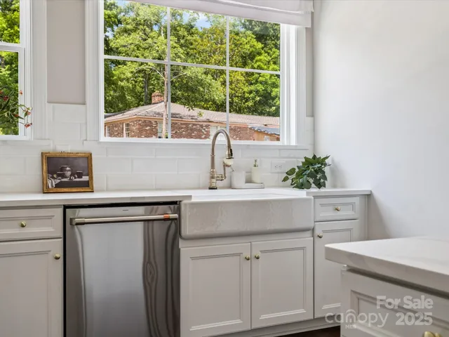 a sink with a window