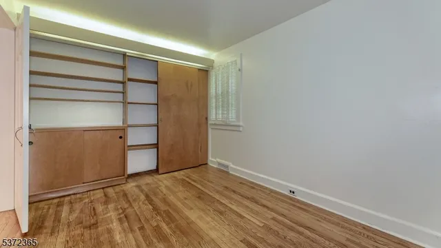 a view of room with empty racks