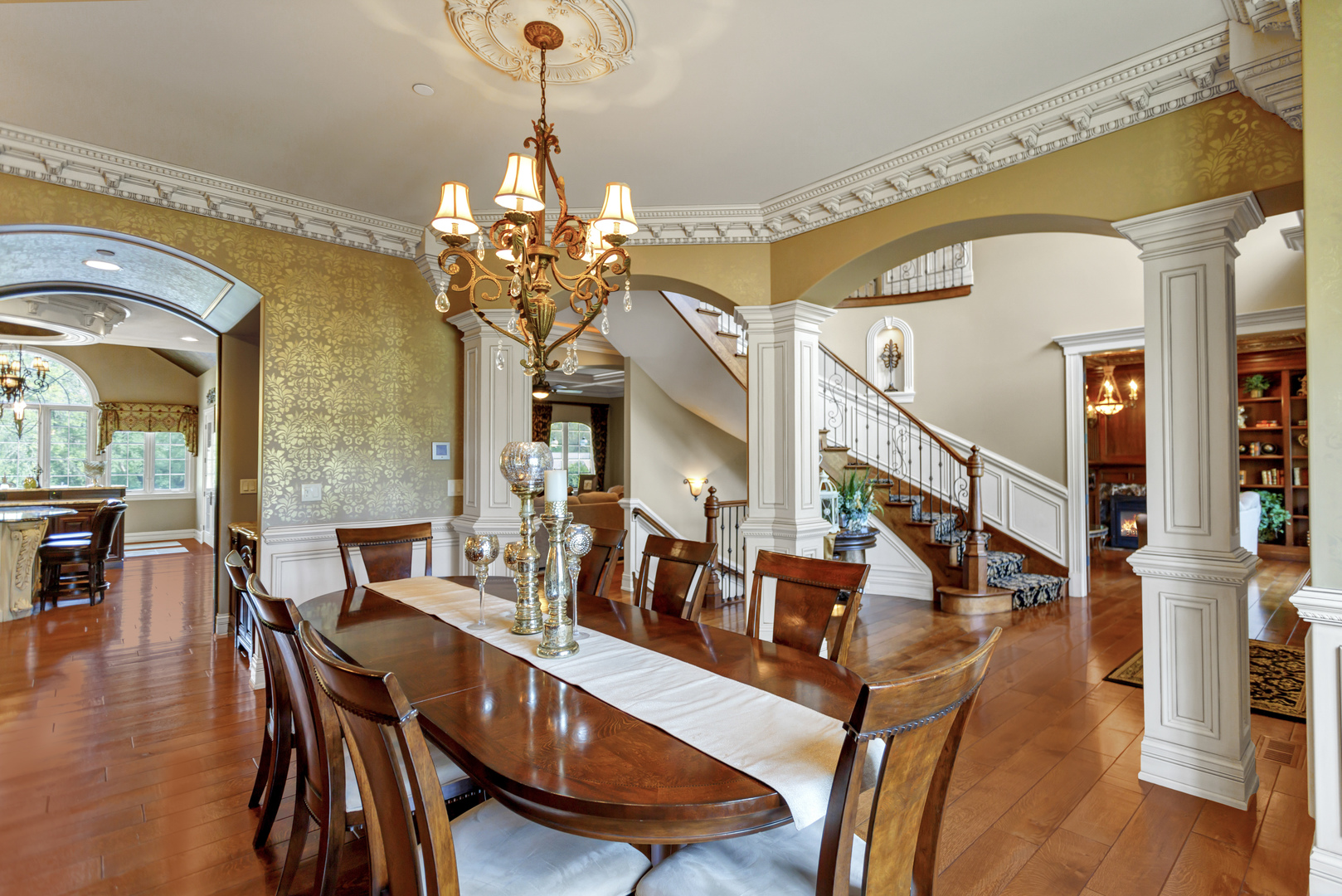 400 West Maple Avenue Roselle, IL 60172 - Photo 13 of 91 a view of a dining room with furniture and wooden floor