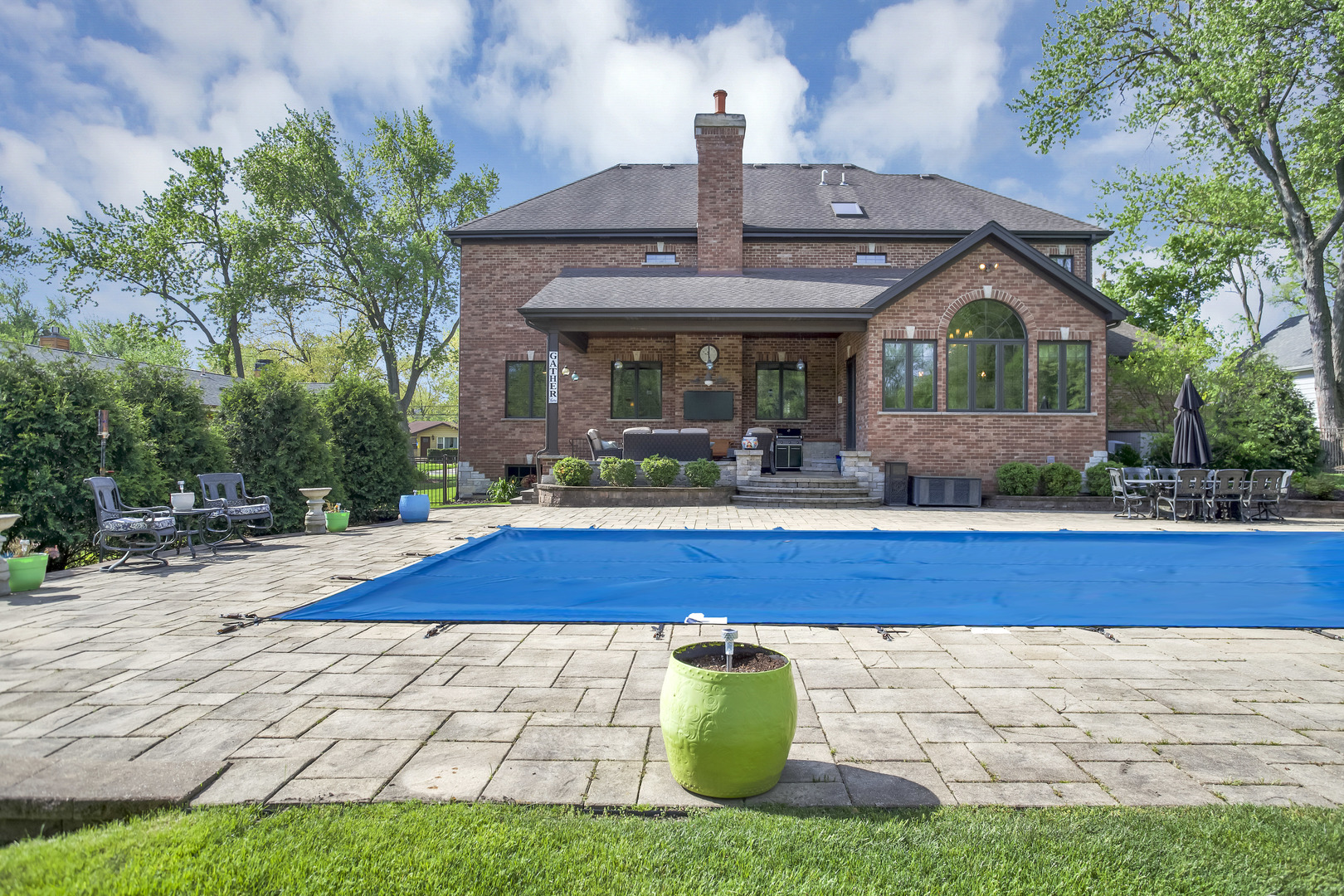 400 West Maple Avenue Roselle, IL 60172 - Photo 80 of 91 a front view of house with yard swimming pool and outdoor seating