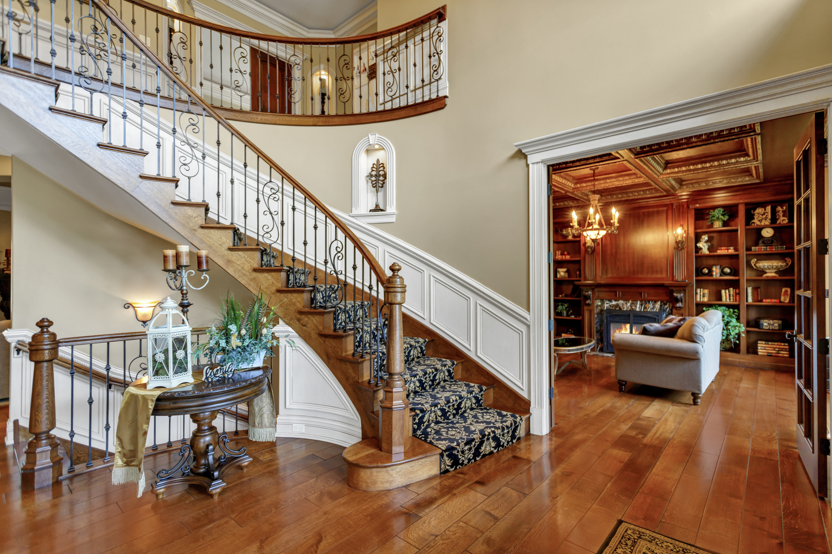 400 West Maple Avenue Roselle, IL 60172 - Photo 10 of 91 a view of entryway livingroom and hall with wooden floor
