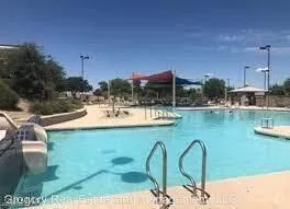 a view of a park with slide
