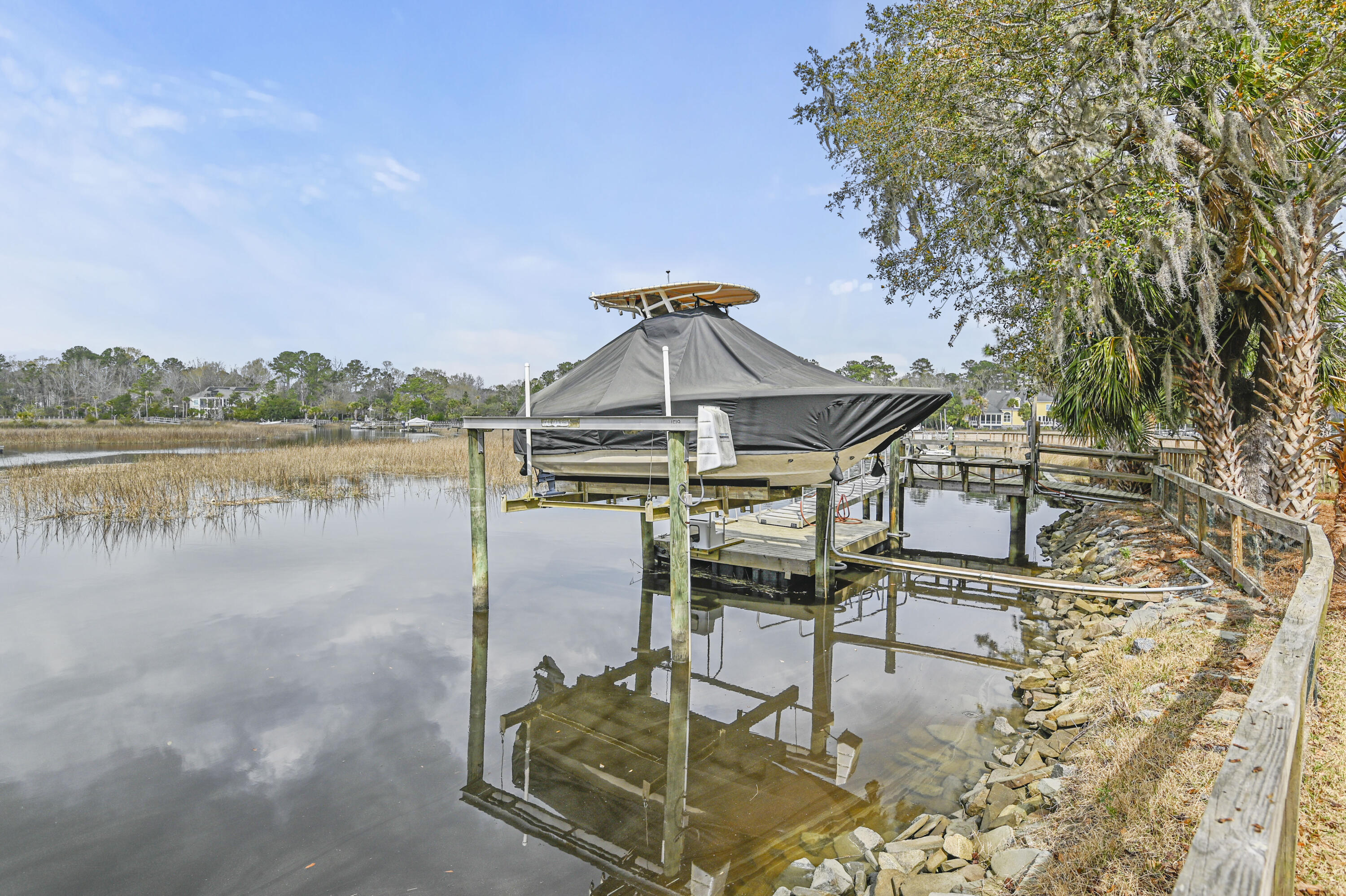 3540 Henrietta Hartford Road Mount Pleasant, SC 29466 - Photo 45 of 77 22 foot Dock w/ Kayak Storage