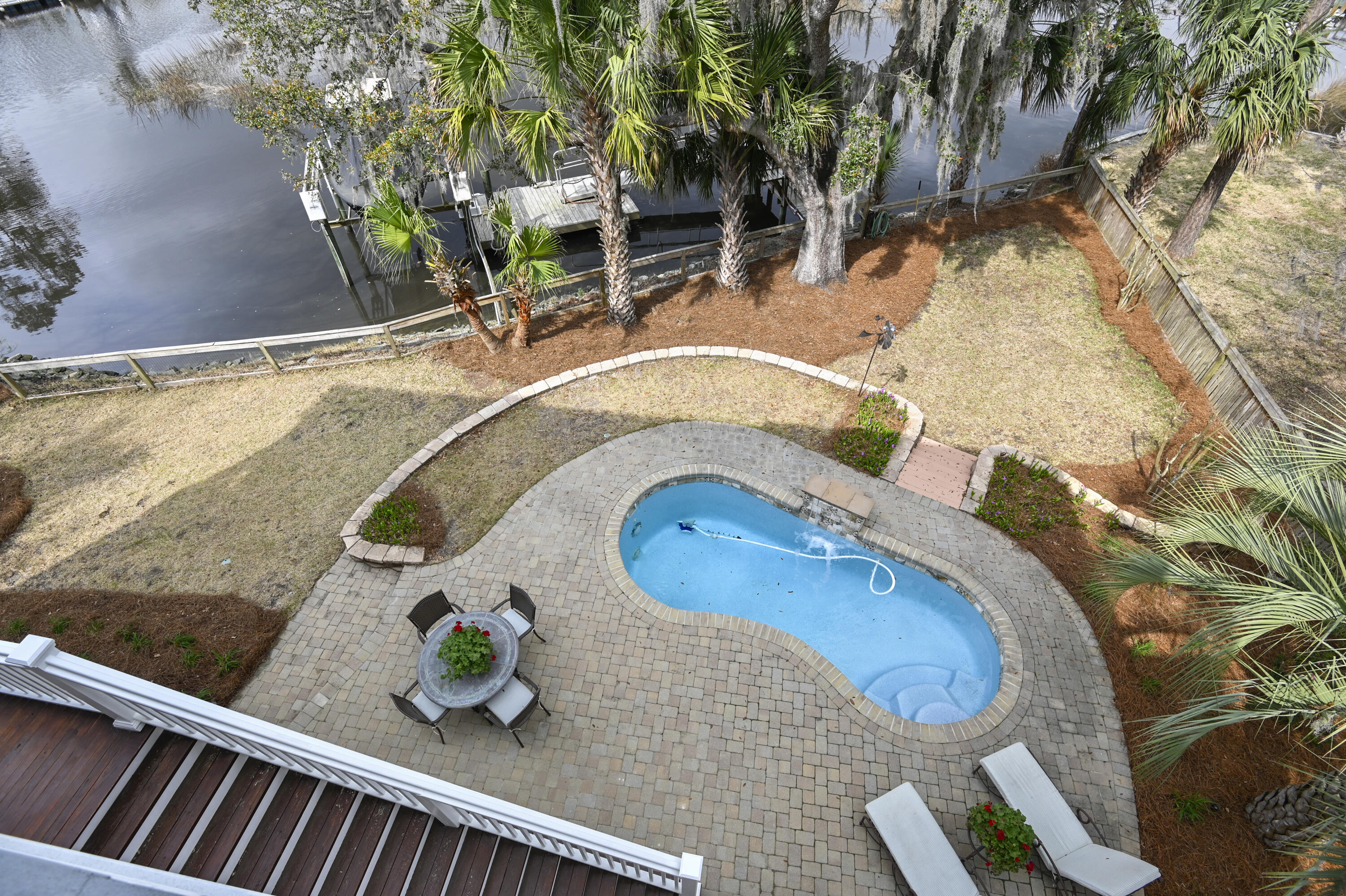 3540 Henrietta Hartford Road Mount Pleasant, SC 29466 - Photo 7 of 77 Beautiful Creekside Salt Water Pool