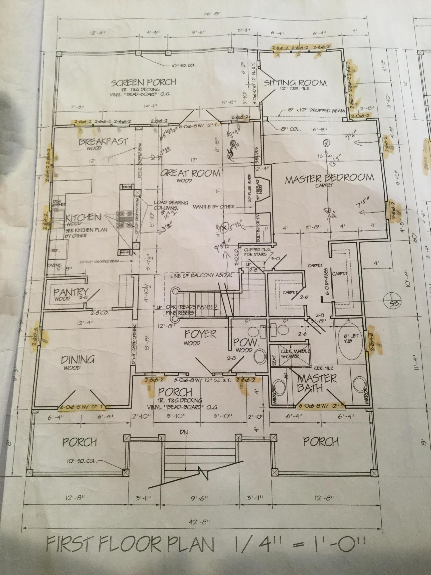 3540 Henrietta Hartford Road Mount Pleasant, SC 29466 - Photo 76 of 77 3540 HHR 1st Floor Plans