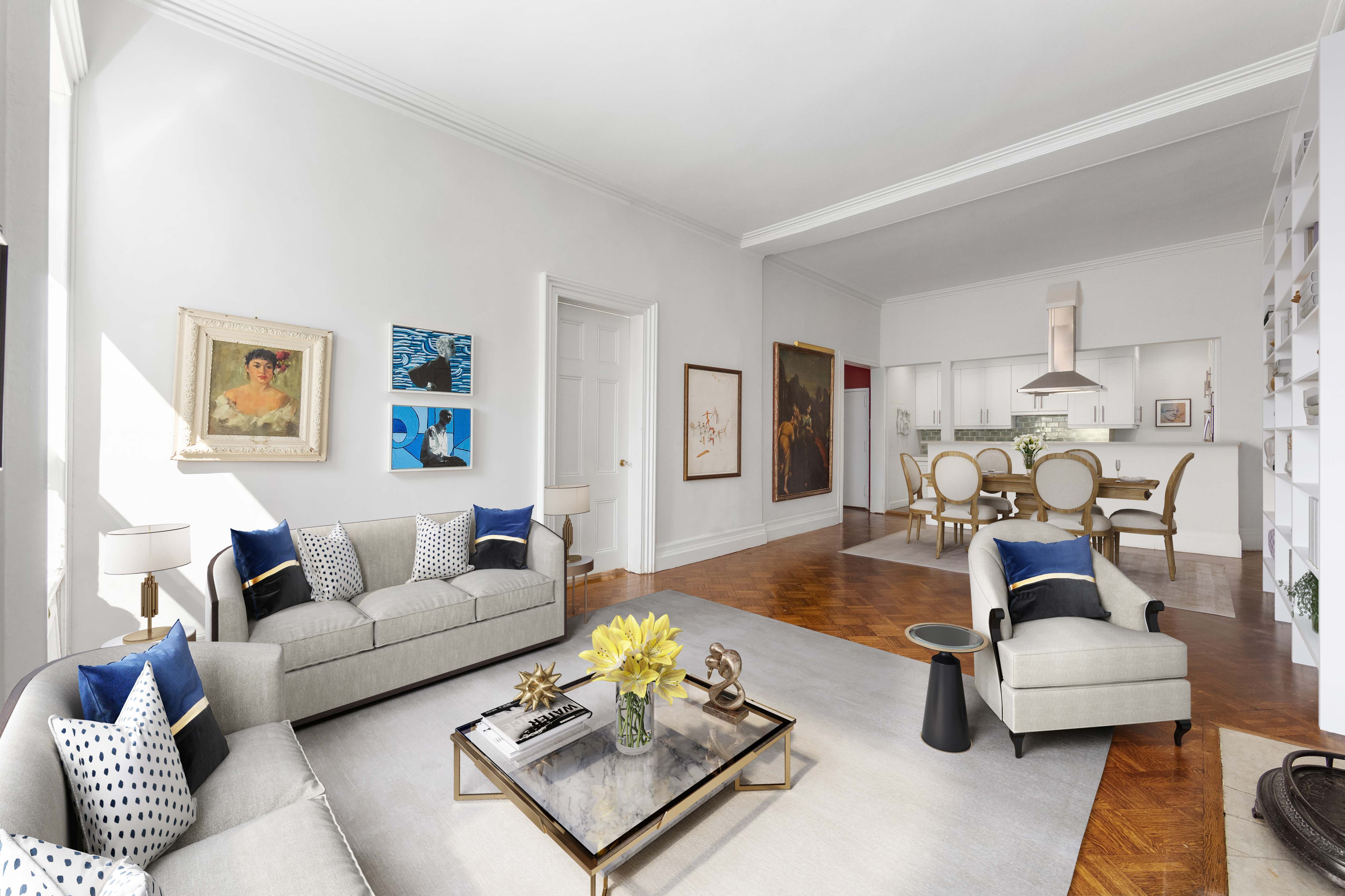 11 Gramercy Park South Manhattan, NY 10003 - Photo 22 of 27 a living room with furniture