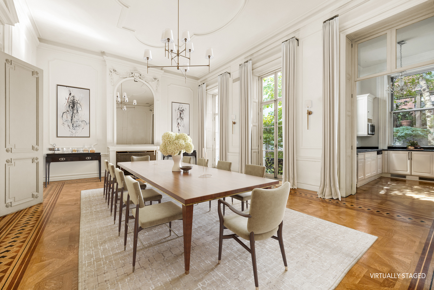 11 Gramercy Park South Manhattan, NY 10003 - Photo 3 of 27 a view of a dining room with furniture and wooden floor