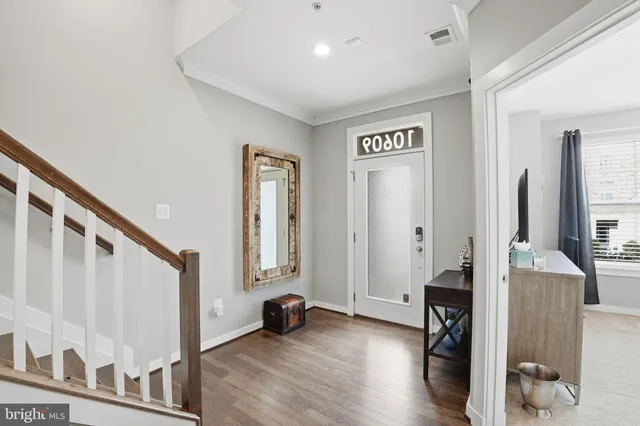 a view of a hallway with interior of the house