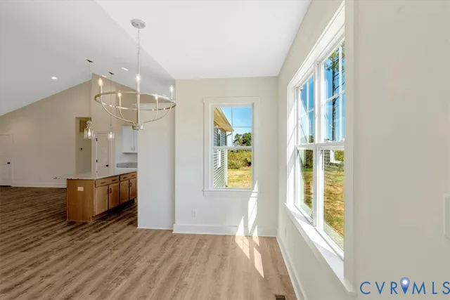 a view of an empty room and window