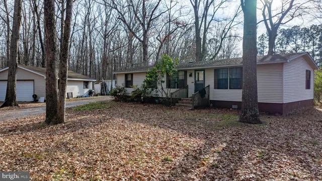 a view of a house with yard and a tree