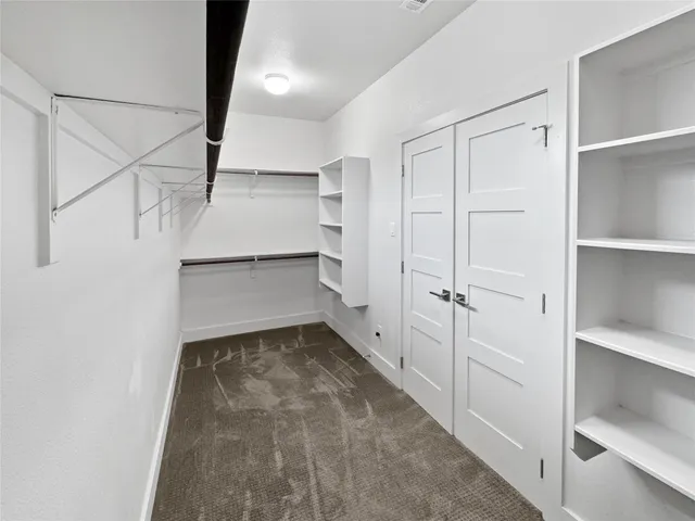 a view of a walk in closet