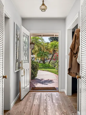 a view of front door