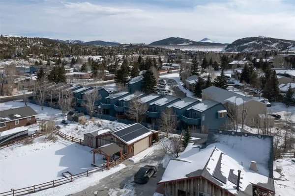 an aerial view of a city