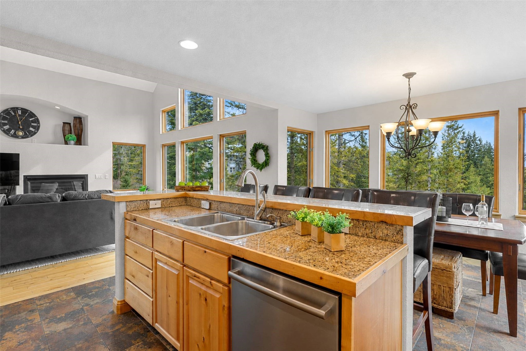 91795 Ryan Gulch Road Silverthorne, CO 80498 - Photo 21 of 50 a kitchen with a stove a sink and a refrigerator