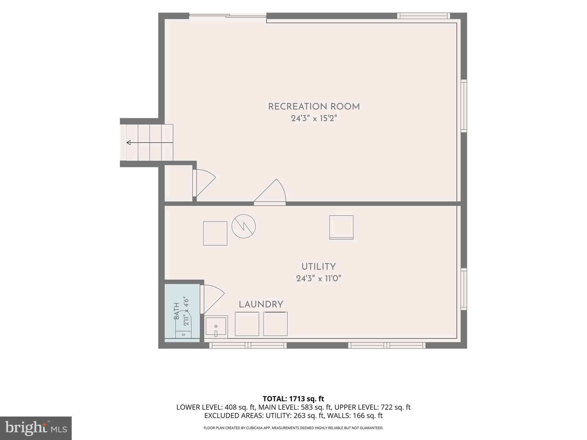 1620 Alston Road Towson, MD 21204 - Photo 31 of 32 Lower Level - Floor Plan