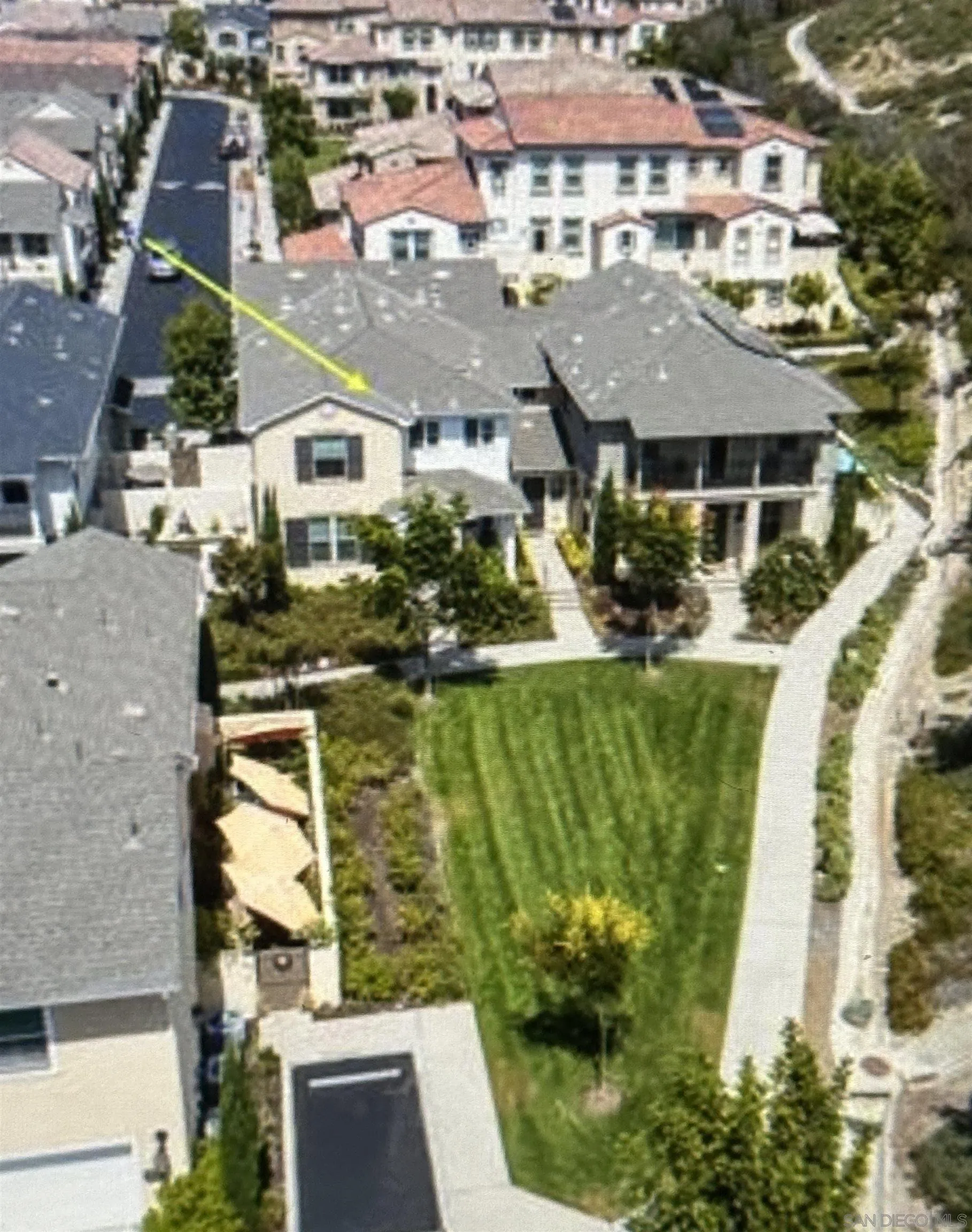 4309 Star Path Way, Unit 2 Oceanside, CA 92056 - Photo 24 of 32 an aerial view of residential houses with outdoor space and swimming pool