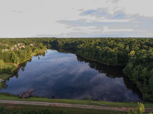 7715 Lynch Road Midland, GA 31820 - Photo 17 of 32 a view of a lake with houses in back